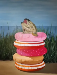 ELAHEH JAFARİ tarafından 2023 yılında 130x100 cm ölçülerinde Tuval üzeri yağlı boya tekniği ile yapılmıştır.