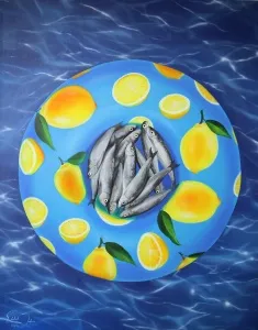 ELAHEH JAFARİ tarafından 2023 yılında 88x70 cm ölçülerinde Tuval üzeri yağlı boya tekniği ile yapılmıştır.