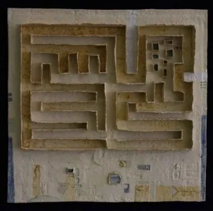 HASAN ŞAHBAZ tarafından 2011 yılında 45x45 cm ölçülerinde Seramik tekniği ile yapılmıştır.