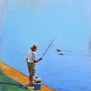 HASAN SAYGIN tarafından 43x33 cm ölçülerinde Kağıt üzeri pastel boya tekniği ile yapılmıştır.