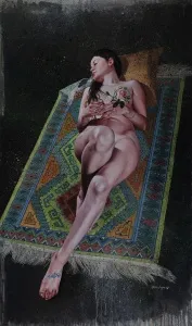 HASAN SAYGIN tarafından 2025 yılında 161x94 cm ölçülerinde Tuval üzeri yağlı boya tekniği ile yapılmıştır.