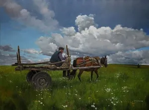 HASAN SAYGIN tarafından 2023 yılında 96x129 cm ölçülerinde Tuval üzeri yağlı boya tekniği ile yapılmıştır.