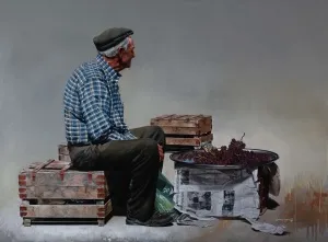 HASAN SAYGIN tarafından 2021 yılında 97x130 cm ölçülerinde Tuval üzeri yağlı boya tekniği ile yapılmıştır.