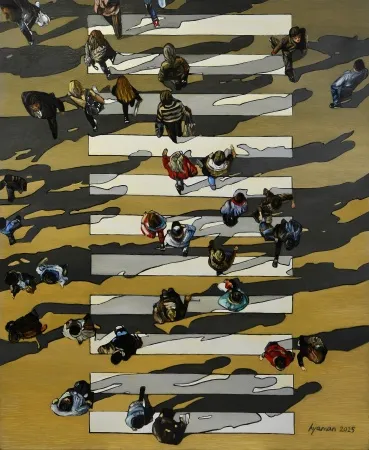 HATİCE YAMAN tarafından 2025 yılında 80x100 cm ölçülerinde Tuval üzeri yağlı boya tekniği ile yapılmıştır.