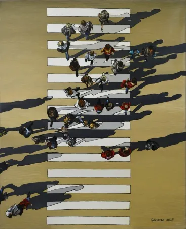 HATİCE YAMAN tarafından 2025 yılında 80x100 cm ölçülerinde Tuval üzeri yağlı boya tekniği ile yapılmıştır.