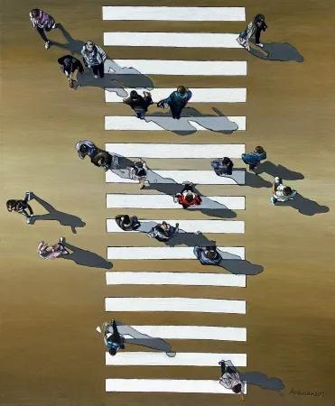 HATİCE YAMAN tarafından 2025 yılında 80x100 cm ölçülerinde Tuval üzeri yağlı boya tekniği ile yapılmıştır.