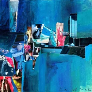 HAZAL AKSOY tarafından 60x60 cm ölçülerinde Tuval üzeri karışık teknik tekniği ile yapılmıştır.