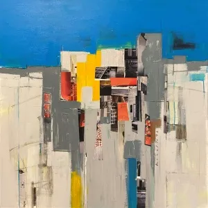 HAZAL AKSOY tarafından 100x100 cm ölçülerinde Tuval üzeri karışık teknik tekniği ile yapılmıştır.