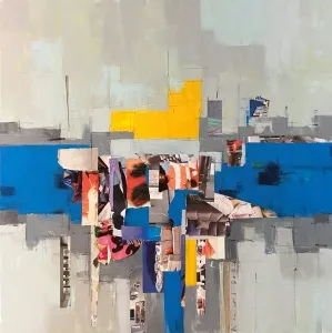 HAZAL AKSOY tarafından 100x100 cm ölçülerinde Tuval üzeri karışık teknik tekniği ile yapılmıştır.