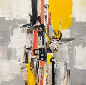 HAZAL AKSOY tarafından 100x100 cm ölçülerinde Tuval üzeri karışık teknik tekniği ile yapılmıştır.