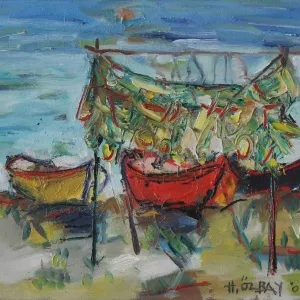 HİLMİ ÖZBAY tarafından 2009 yılında 35x40 cm ölçülerinde Tuval üzeri yağlı boya tekniği ile yapılmıştır.
