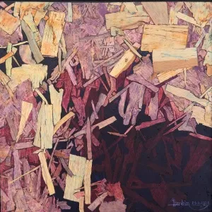 İBRAHİM AKGÜNEY tarafından 2023 yılında 60x60 cm ölçülerinde OSB Levha tekniği ile yapılmıştır.