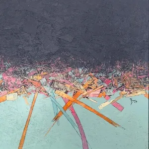 İBRAHİM AKGÜNEY tarafından 2023 yılında 60x60 cm ölçülerinde OSB Levha tekniği ile yapılmıştır.