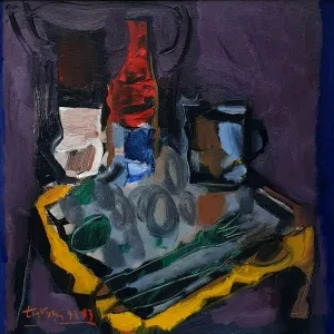 ADNAN TURANİ tarafından 1993 yılında 50x50 cm ölçülerinde Tuval üzeri yağlı boya tekniği ile yapılmıştır.