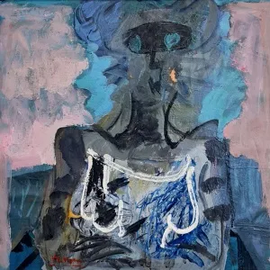 ADNAN TURANİ tarafından 2001 yılında 51x53 cm ölçülerinde Duralit üzeri yağlı boya tekniği ile yapılmıştır.