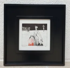 HAYATİ MİSMAN tarafından 1985 yılında 20x20 cm ölçülerinde Gravür Edisyon 33/50 tekniği ile yapılmıştır.