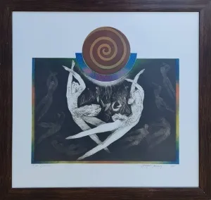 HAYATİ MİSMAN tarafından 2000 yılında 66x69 cm ölçülerinde Gravür 14/50 tekniği ile yapılmıştır.