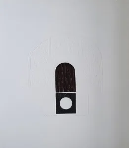 MÜRŞİDE İÇMELİ tarafından 1975 yılında 70x61 cm ölçülerinde Gravür Yeni Baskı -1 tekniği ile yapılmıştır.