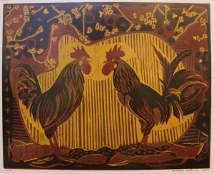 ERCAN GÜLEN tarafından 2002 yılında 40x49 cm ölçülerinde Linol Baskı 3//12 tekniği ile yapılmıştır.