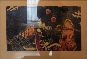 HASAN KIRAN tarafından 1996 yılında 38x58 cm ölçülerinde Ağaç Baskı tekniği ile yapılmıştır.