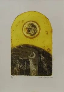 ERDAL KURUZU tarafından 2000 yılında 24x16 cm ölçülerinde Baskı 7//20 tekniği ile yapılmıştır.