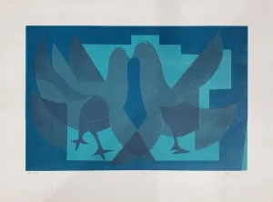 FERRUH BAŞAĞA tarafından 2001 yılında 63x85 cm ölçülerinde Litografi tekniği ile yapılmıştır.