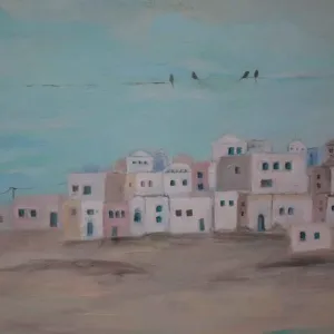 AYŞE TUBA BOYACI tarafından 2013 yılında 30x50 cm ölçülerinde Tuval üzeri akrilik boya tekniği ile yapılmıştır.