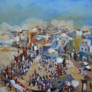 DERYA ÜLKER tarafından 2013 yılında 120x90 cm ölçülerinde Tuval üzeri akrilik boya tekniği ile yapılmıştır.
