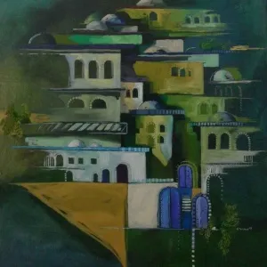 KORAY ÇAKMAK tarafından 2013 yılında 120x90 cm ölçülerinde Tuval üzeri akrilik boya tekniği ile yapılmıştır.