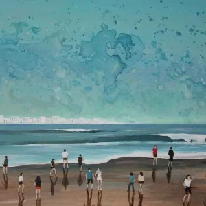ÖZGE ÖNER tarafından 2013 yılında 30x50 cm ölçülerinde Tuval üzeri akrilik boya tekniği ile yapılmıştır.