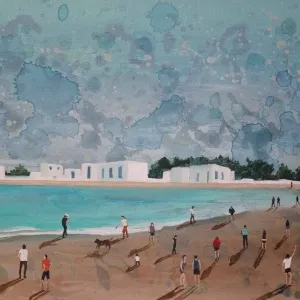 ÖZGE ÖNER tarafından 2013 yılında 30x50 cm ölçülerinde Tuval üzeri akrilik boya tekniği ile yapılmıştır.