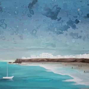 ÖZGE ÖNER tarafından 2013 yılında 30x50 cm ölçülerinde Tuval üzeri akrilik boya tekniği ile yapılmıştır.