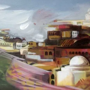 RIDVAN ÖZGÜR tarafından 2013 yılında 30x50 cm ölçülerinde Tuval üzeri akrilik boya tekniği ile yapılmıştır.
