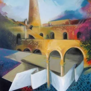 RIDVAN ÖZGÜR tarafından 2013 yılında 120x90 cm ölçülerinde Tuval üzeri akrilik boya tekniği ile yapılmıştır.
