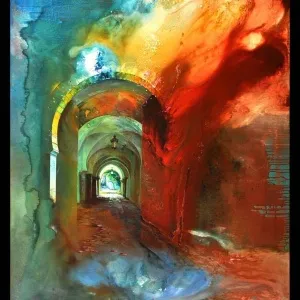 TURGUT AKARSU tarafından 2013 yılında 120x90 cm ölçülerinde Tuval üzeri akrilik boya tekniği ile yapılmıştır.