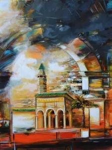 EKREM KUTLU tarafından 2013 yılında 120x90 cm ölçülerinde Tuval üzeri akrilik boya tekniği ile yapılmıştır.