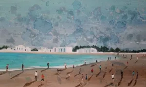 ÖZGE ÖNER tarafından 2013 yılında 30x50 cm ölçülerinde Tuval üzeri akrilik boya tekniği ile yapılmıştır.