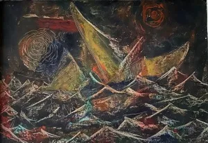 KENAN DEĞER tarafından 1995 yılında 35x49 cm ölçülerinde Duralit üzeri yağlı boya tekniği ile yapılmıştır.