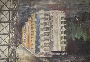 KENAN DEĞER tarafından 1990 yılında 66x96 cm ölçülerinde Duralit üzeri yağlı boya tekniği ile yapılmıştır.