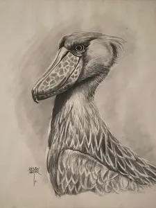 KENAN DEĞER tarafından 1990 yılında 56x45 cm ölçülerinde Kağıt üzeri kurşun kalem tekniği ile yapılmıştır.