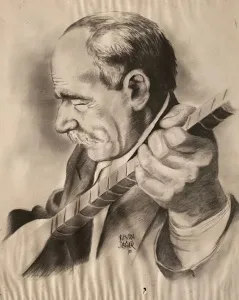 KENAN DEĞER tarafından 1989 yılında 56x45 cm ölçülerinde Kağıt üzeri kurşun kalem tekniği ile yapılmıştır.