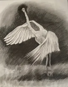 KENAN DEĞER tarafından 1999 yılında 56x45 cm ölçülerinde Kağıt üzeri kurşun kalem tekniği ile yapılmıştır.