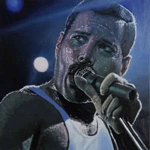 MERVE KURT tarafından 2017 yılında 20x20 cm ölçülerinde Duralit üzeri yağlı boya tekniği ile yapılmıştır.