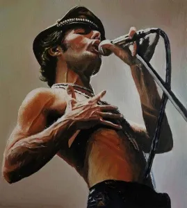 MERVE KURT tarafından 2017 yılında 18x20 cm ölçülerinde Duralit üzeri yağlı boya tekniği ile yapılmıştır.