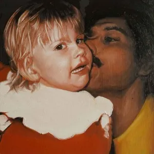 MERVE KURT tarafından 2017 yılında 18x18 cm ölçülerinde Duralit üzeri yağlı boya tekniği ile yapılmıştır.