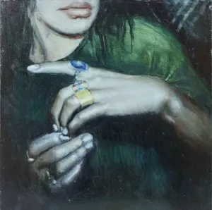 HİLMİ CAN ÖZDEMİR tarafından 2017 yılında 20x20 cm ölçülerinde Duralit üzeri yağlı boya tekniği ile yapılmıştır.