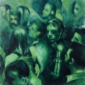 HİLMİ CAN ÖZDEMİR tarafından 2017 yılında 20x20 cm ölçülerinde Duralit üzeri yağlı boya tekniği ile yapılmıştır.