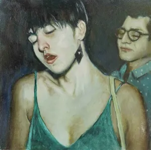 HİLMİ CAN ÖZDEMİR tarafından 2017 yılında 20x20 cm ölçülerinde Duralit üzeri yağlı boya tekniği ile yapılmıştır.