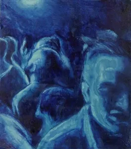 HİLMİ CAN ÖZDEMİR tarafından 2017 yılında 20x17 cm ölçülerinde Duralit üzeri yağlı boya tekniği ile yapılmıştır.