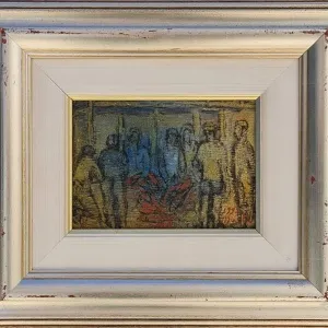 NAİLE AKINCI tarafından 1995 yılında 13x18 cm ölçülerinde Tuval üzeri yağlı boya tekniği ile yapılmıştır.